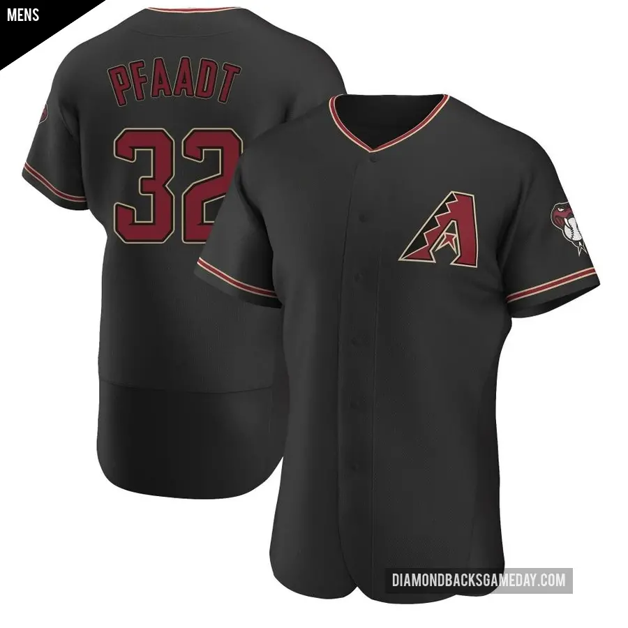 Men's Arizona Diamondbacks ＃32 Brandon Pfaadt Authentic Black Alternate Jersey