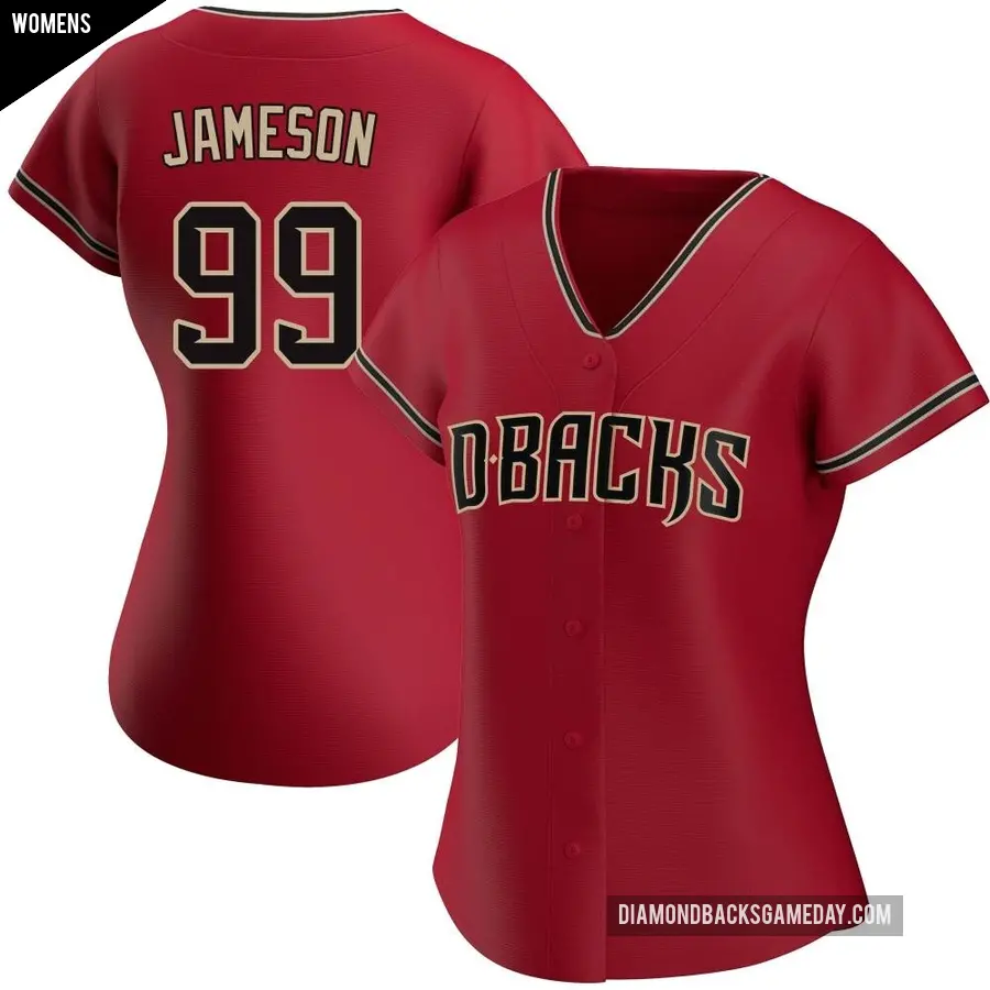 Women's Arizona Diamondbacks ＃99 Drey Jameson Replica Red Alternate Jersey