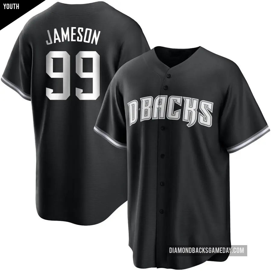 Youth Arizona Diamondbacks ＃99 Drey Jameson Replica Black/White Jersey